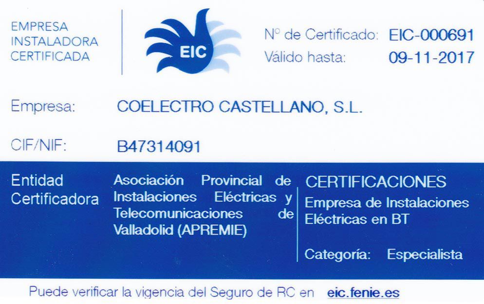 empresa instaladora certificada